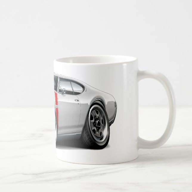 Mug Voiture 1968 Blanc-Rouge d'Olds 442 (Droite)