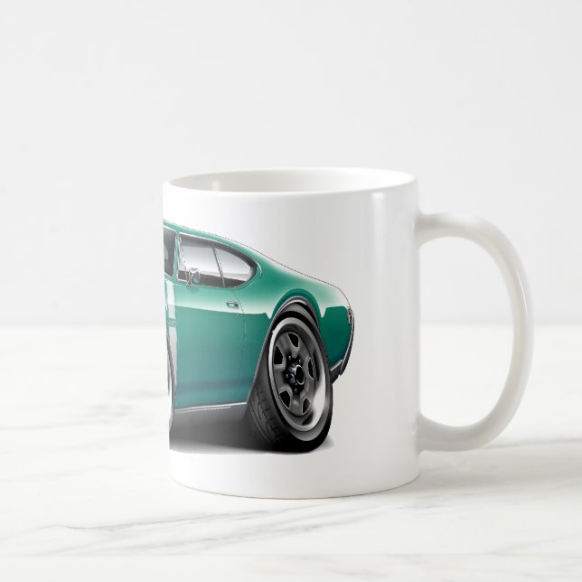Mug Voiture 1968 Teal-Blanche d'Olds 442 (Droite)