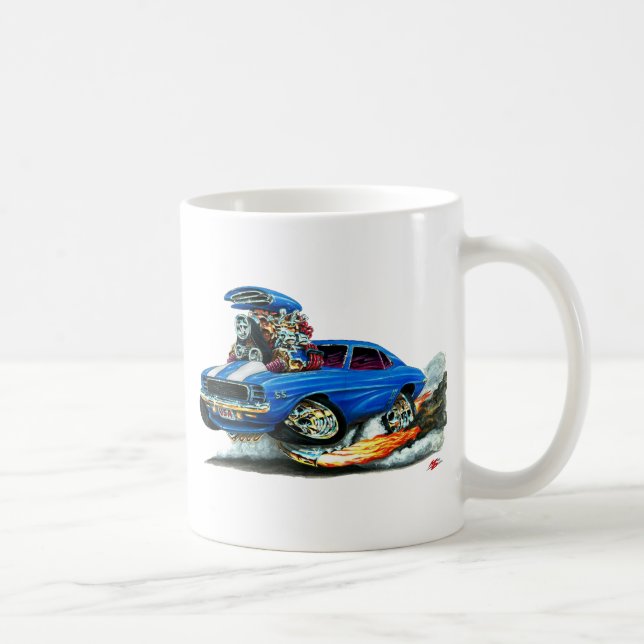 Mug Voiture 1969 Bleu-Blanche du RS solides solubles (Droite)