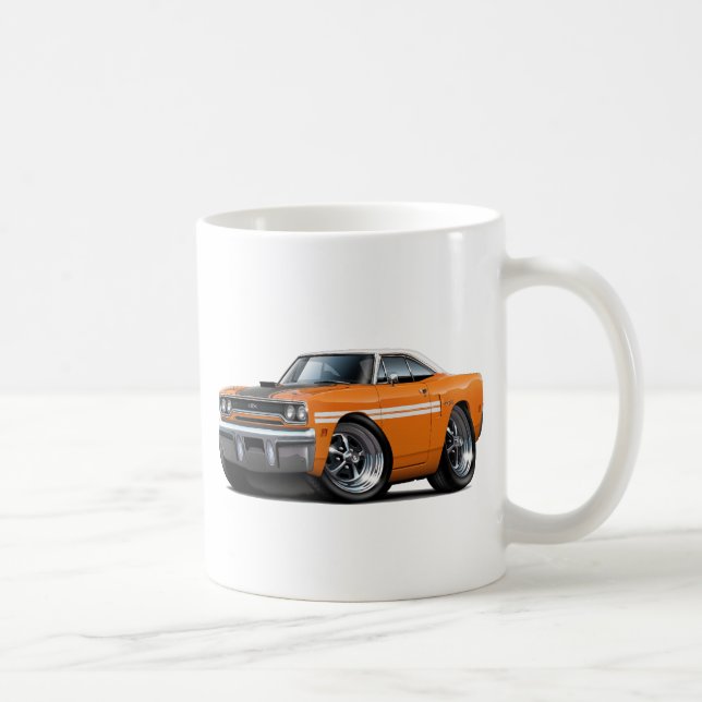 Mug Voiture 1970 supérieure Orange-Blanche de Plymouth (Droite)
