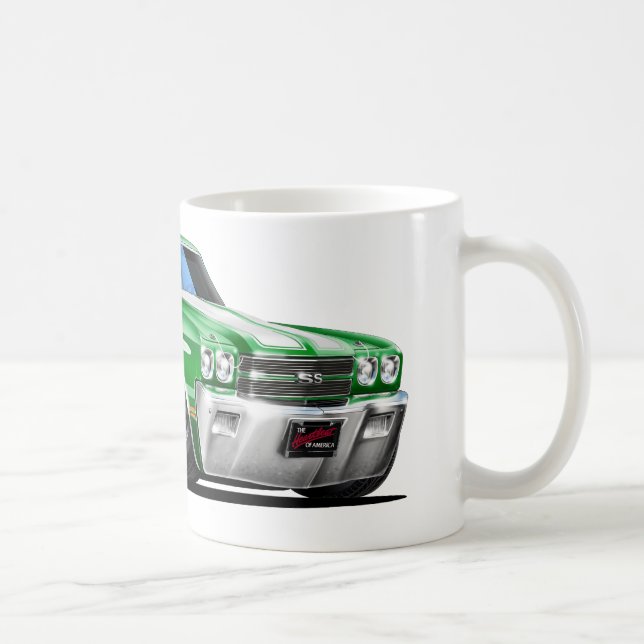 Mug Voiture 1970 Vert-Blanche de Chevelle (Droite)