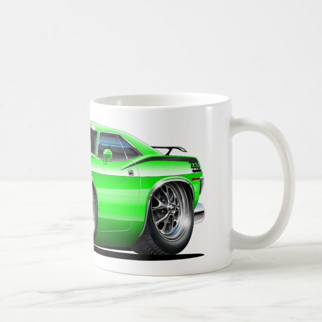 Mug Voiture 1970 verte de Plymouth Cuda (Droite)