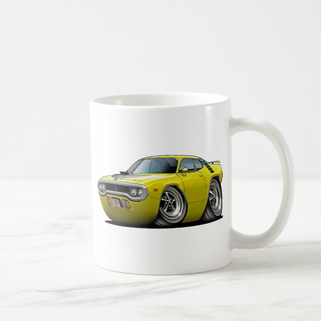 Mug Voiture 1971-72 Jaune-Noire de Roadrunner (Droite)