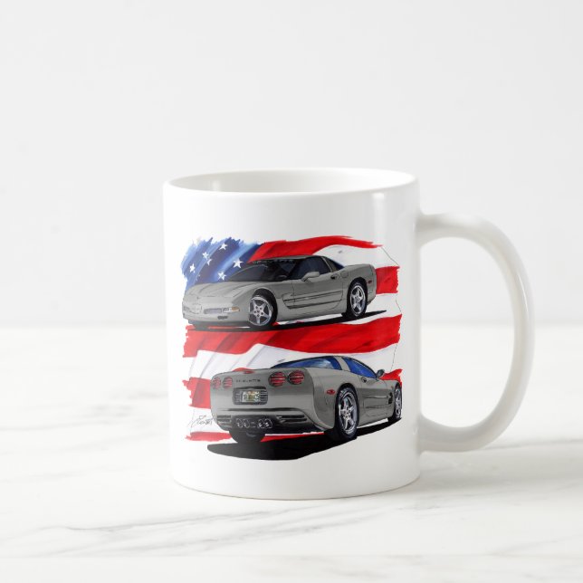 Mug Voiture 1999-04 de gris de Corvette (Droite)