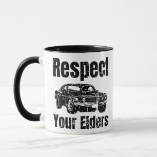 Mug Voiture amusante - Respect Vintage Vos Aînés Class