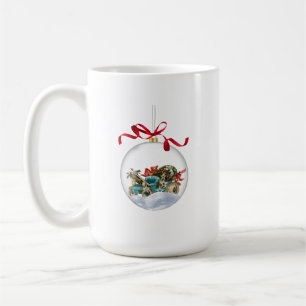 Mug Voiture ancienne dans un Noël Clair Boule