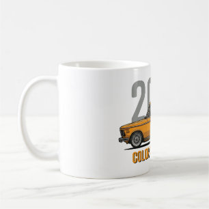 Mug Voiture classique BMW 2002 Orange Colorado