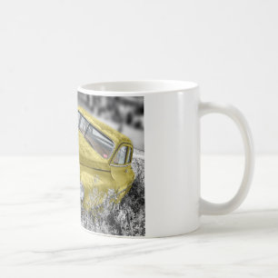 Mug Voiture classique jaune vintage