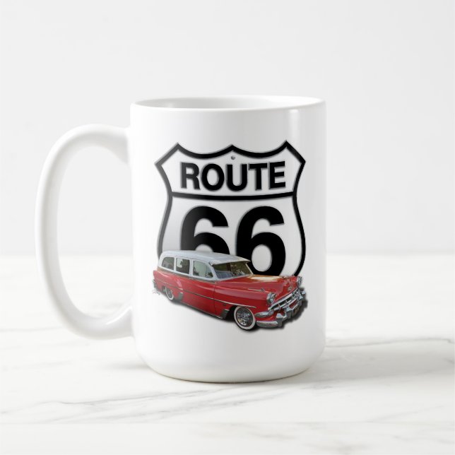 Mug Voiture classique Route 66 (Gauche)
