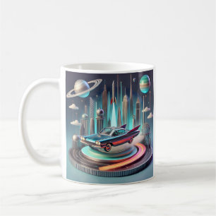 Mug Voiture Coupé Atomic Futuristic Big Fins