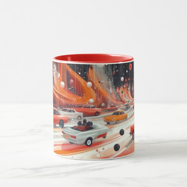 Mug voiture de course britannique classique, célèbre p (Centre)