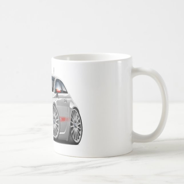 Mug Voiture de gris de Fiat 500 Abarth (Droite)