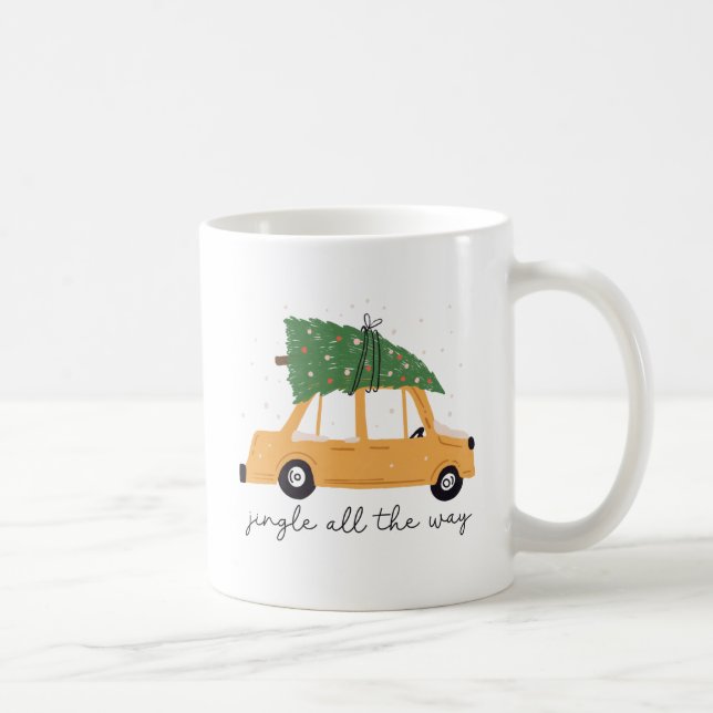 Mug Voiture de pin de Noël (Droite)