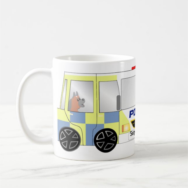 Mug Voiture de police R-U (Gauche)