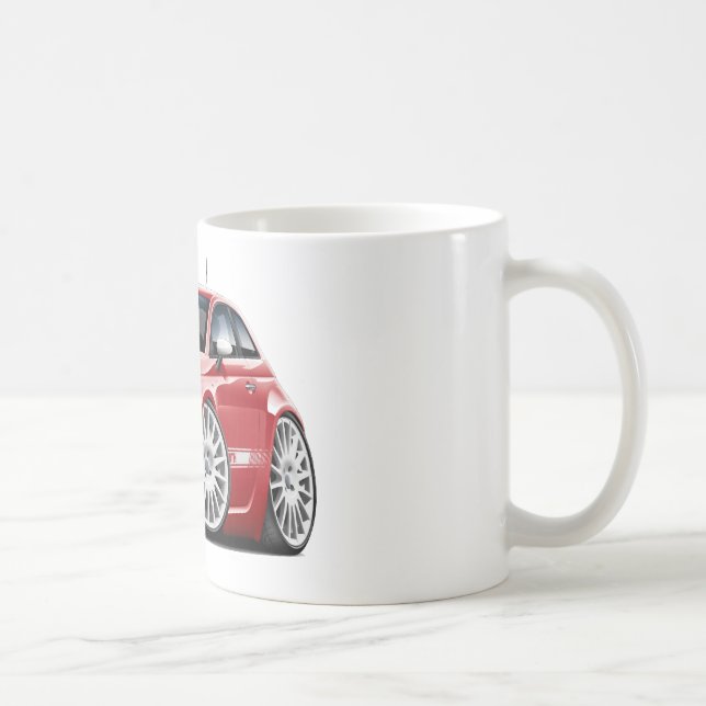 Mug Voiture de rouge de Fiat 500 Abarth (Droite)
