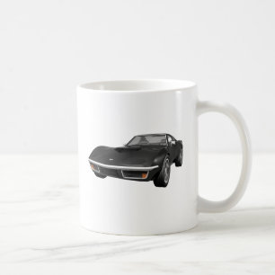 Mug Voiture de sport 1970 de Corvette : Finition noire
