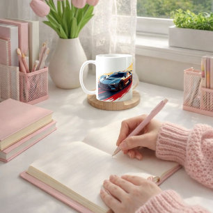 Mug Voiture de sport futuriste – Design élégant généré