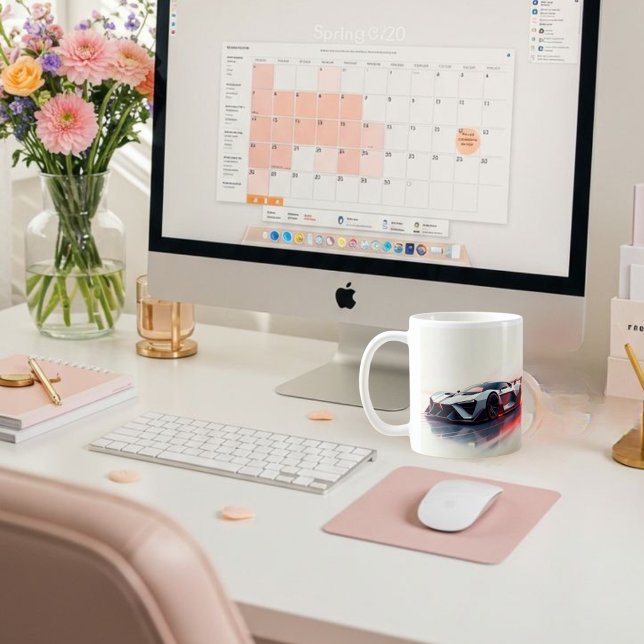 Mug Voiture de sport futuriste – Design élégant généré (Créateur téléchargé)