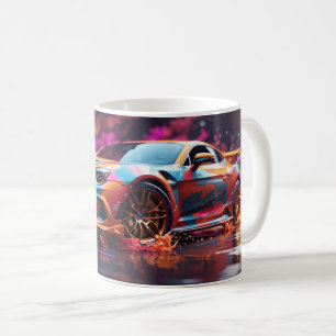 Mug Voiture de Sport Numérique à Grande Vitesse