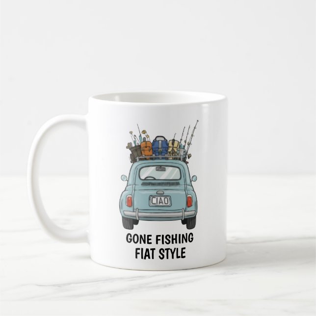 Mug Voiture Fiat de pêche  (Gauche)