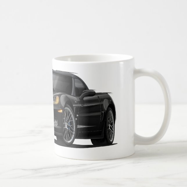 Mug Voiture noire de Corvette ZR1 (Droite)