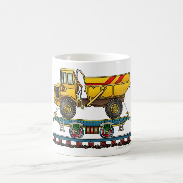 Mug Voiture plate de train avec le chemin de fer de (Centre)