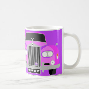 MUG VOITURE ROSE DE LUXE DE LIMOUSINE PERSONNALISÉE
