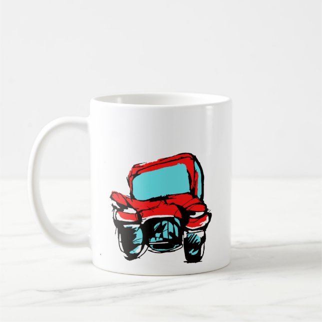 Mug Voiture Rouge (Gauche)