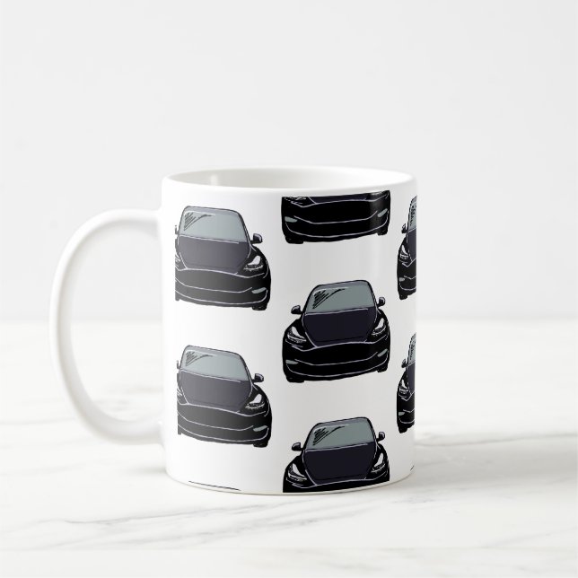 Mug Voiture SUV pour véhicule électrique noir (Gauche)