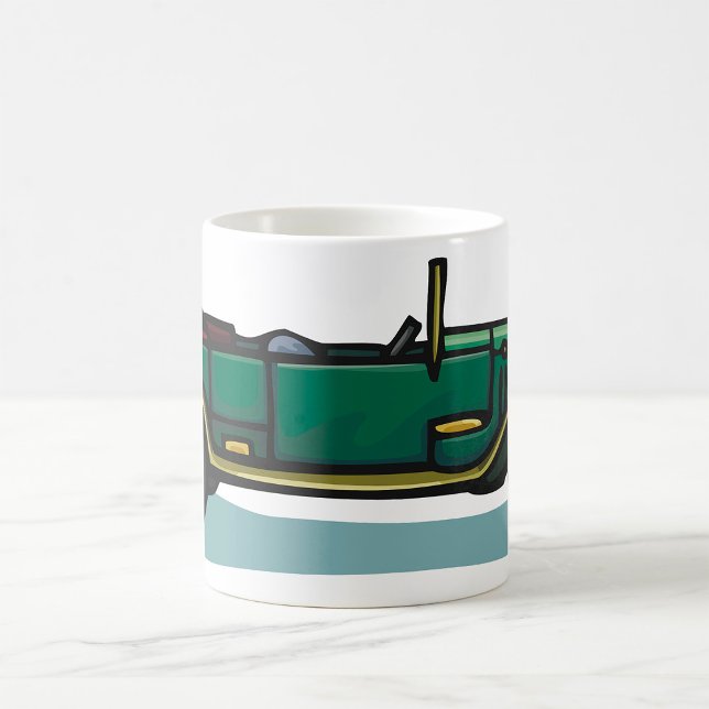 Mug Voiture Verte Vintage Classic Vieux-Timer Automobi (Créateur téléchargé)
