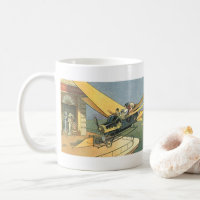 Voitures cabriolets Steampunk de science-fiction v