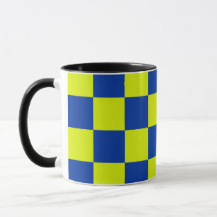 Mug voitures de police européennes couleurs carrés à d