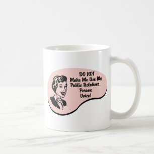 Mug Voix de personne de relations publiques