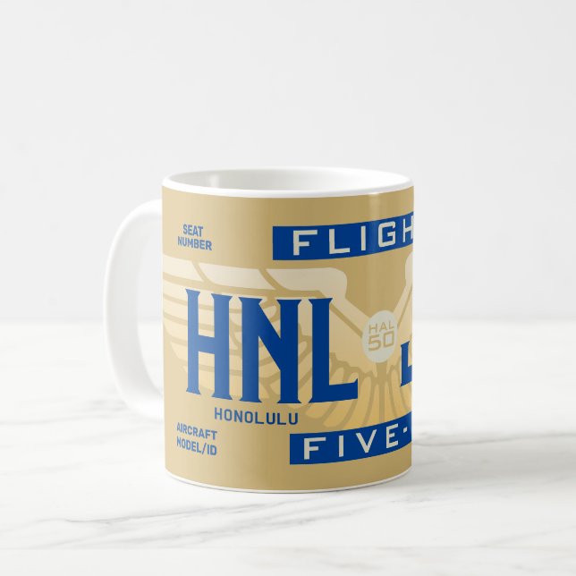 Mug Vol 5-O (HAL50) HNL à JFK (Devant gauche)