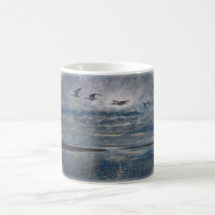 Mug Vol d'aube, lune en retard