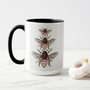 Mug Vol des abeilles parties scintillant