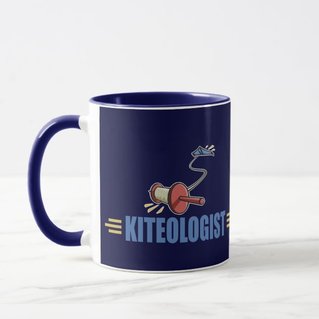 Mug Vol humoristique de cerf-volant (Gauche)