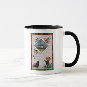 Mug Vol principal de citrouille un cerf-volant dans