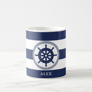 Mug Volant bleu marine Personnalisé