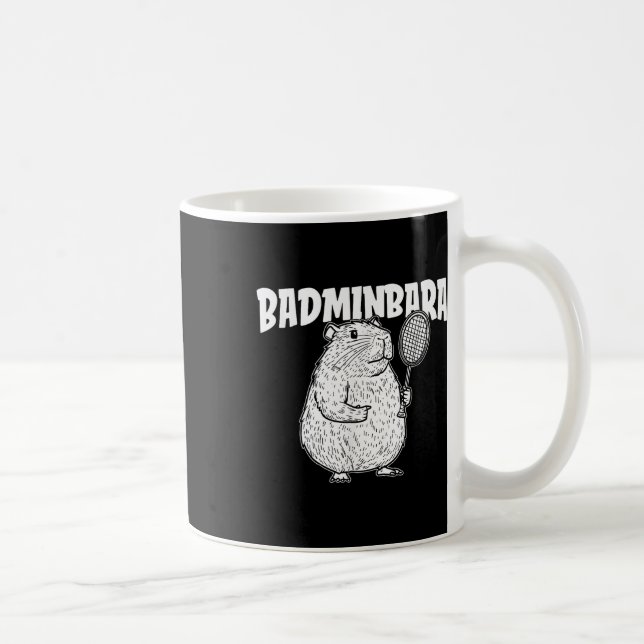 Mug Volant de badminton Capybara - Badminb de raquette (Droite)