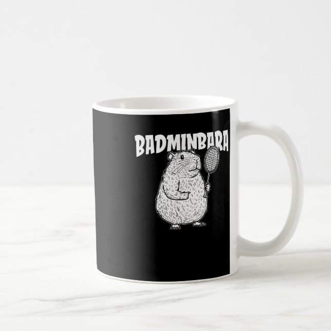 Mug Volant de badminton Capybara - Badminb de raquette (Droite)