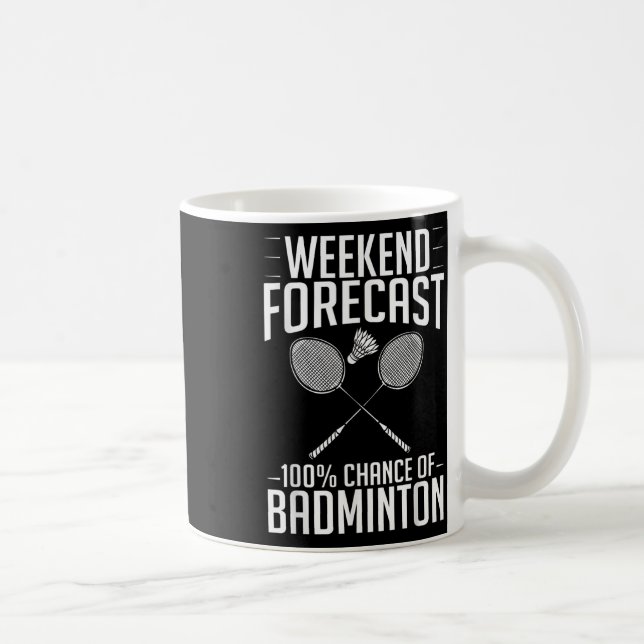 Mug Volant de badminton Racket Joueur Birdie (Droite)