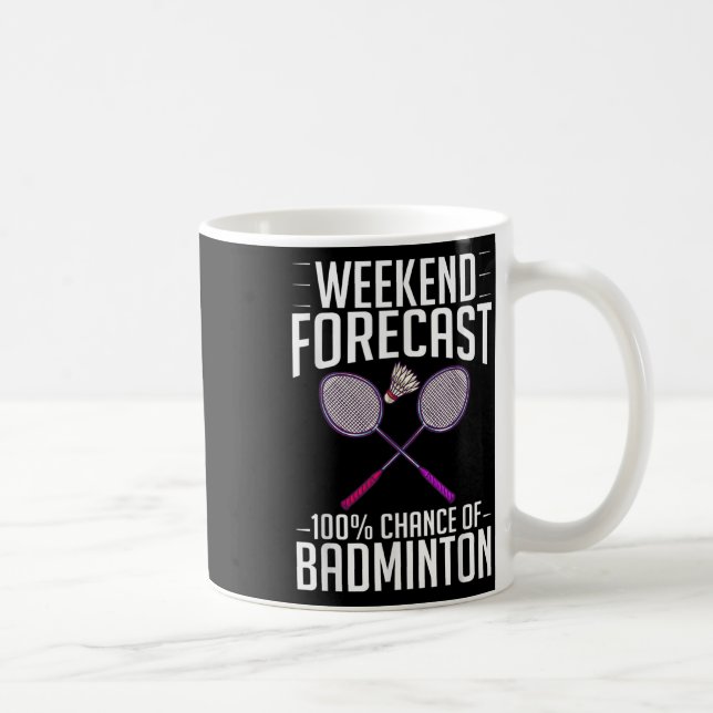 Mug Volant de badminton Racket Joueur Birdie (Droite)