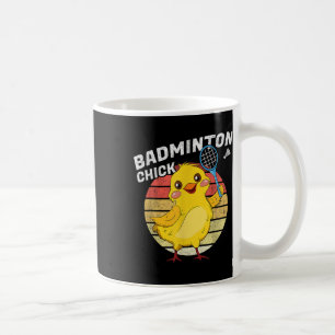 Mug Volant Femmes Poulet Rétro Badminton Chick Badmint