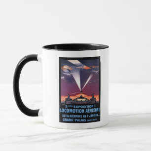 Mug Voler au-dessus de l'affiche de la lumière de rech