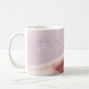 Mug Voler Le Papillon Haut Sur Le Doigt