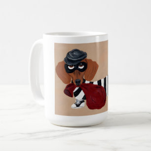 Mug Voleur de friandises pour teckel cambrioleur