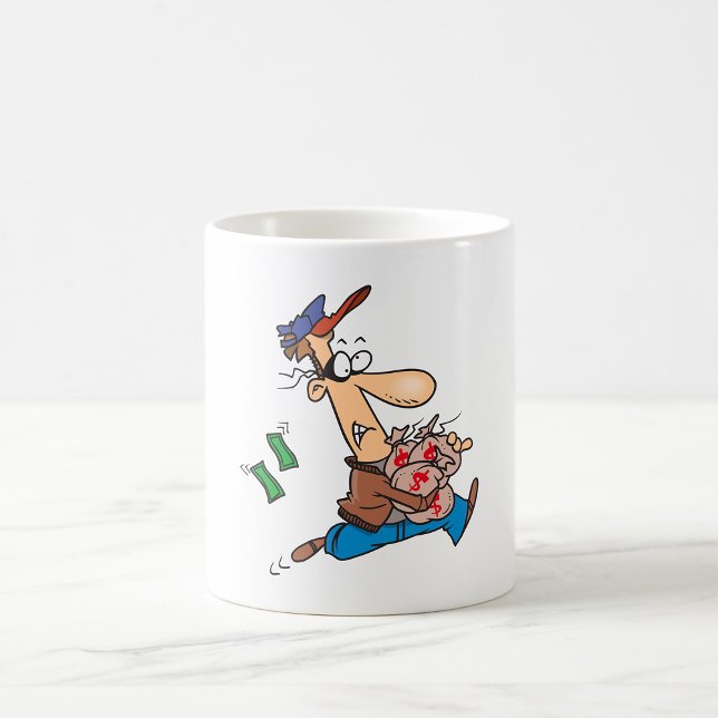 Mug Voleur volant de l'argent (Créateur téléchargé)