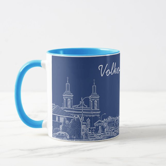 Mug Volkovysk Biélorussie Architecture Cathedral Dessi (Gauche)