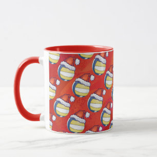 Mug Volley-ball avec Casquette de Noël